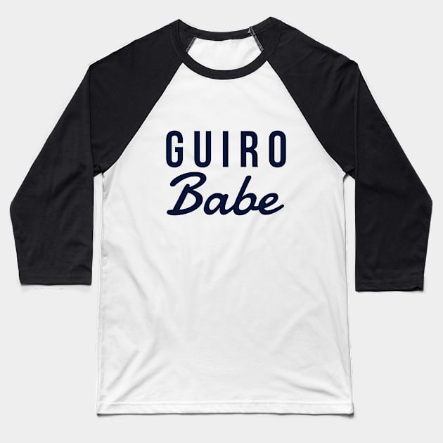 Guiro Babe Baseball T-Shirt by coloringiship